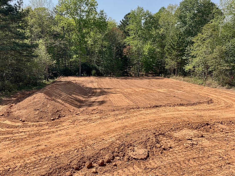 Site prep and rough grading of a cleared lot in Charlotte, NC